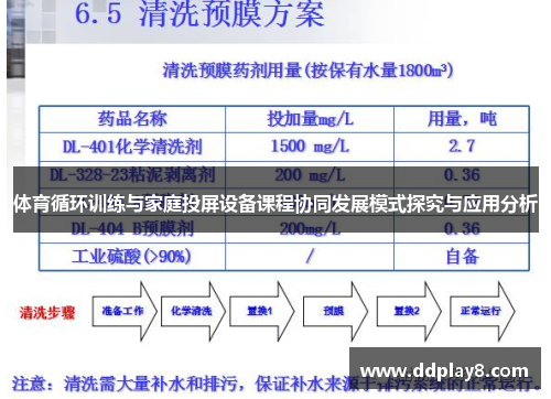 体育循环训练与家庭投屏设备课程协同发展模式探究与应用分析